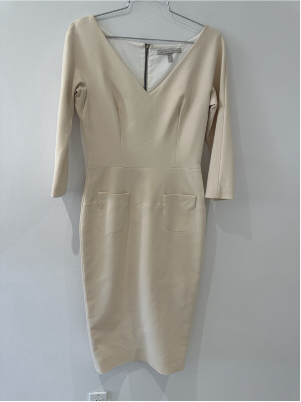 Victoria Beckam Beige Dress 8